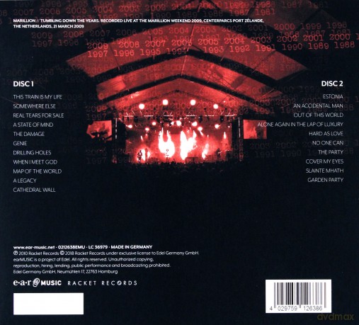 Marillion: Tumbling Down The Years (digipack) [2CD]