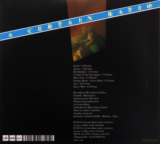 A Certain Ratio: I'd Like To See You Again (digipack) [CD]