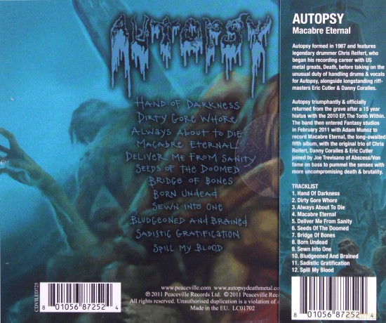 Autopsy: Macabre Eternal [CD]