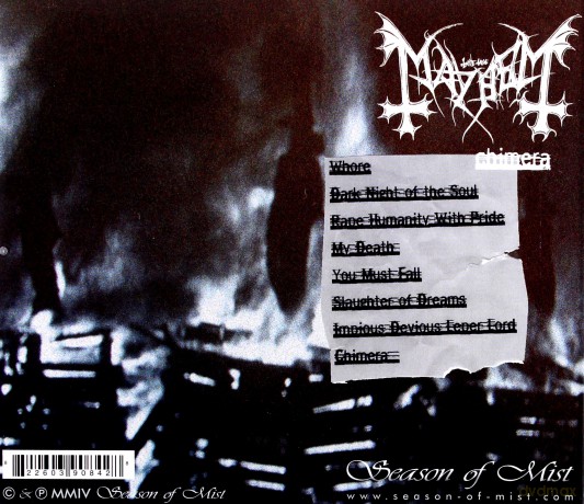 Mayhem: Chimera [CD]