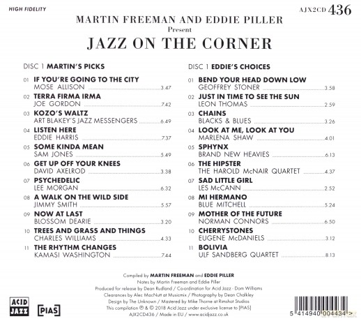 Martin Freeman And Eddie Pillar: Martin Freeman And Eddie Pillar Present Jazz On The Corner [2CD]