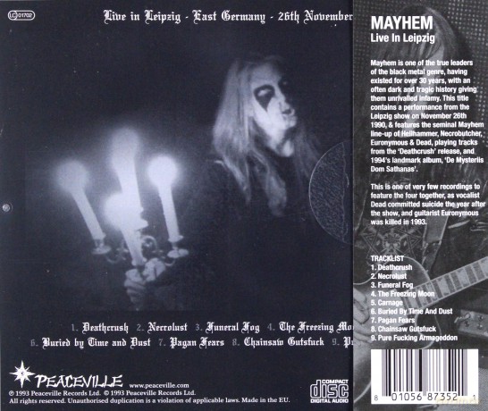 Mayhem: Live In Leipzig [CD]