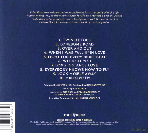 Rick Parfitt: Over And Out (digipack) [CD]