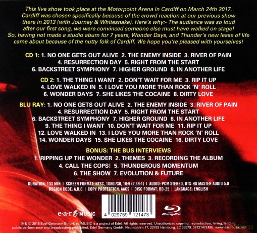Thunder: Stage [2CD]+[Blu-Ray]