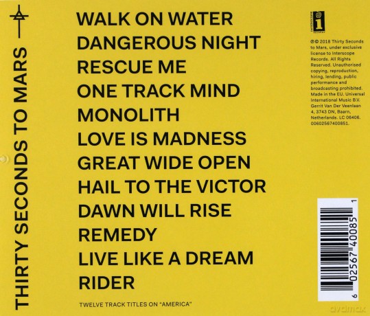 Thirty Seconds To Mars: America [CD]