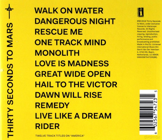 Thirty Seconds To Mars: America (PL) [CD]