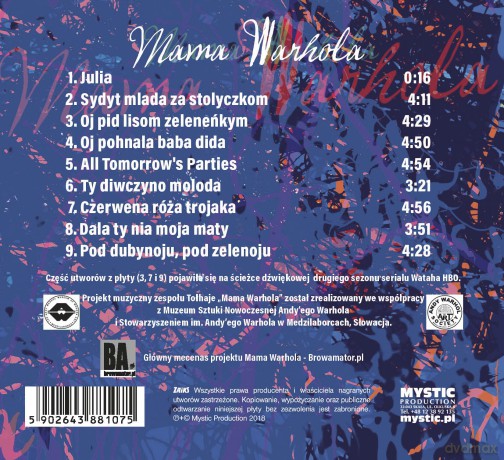 Tołhaje: Mama Warhola (digipack) [CD]