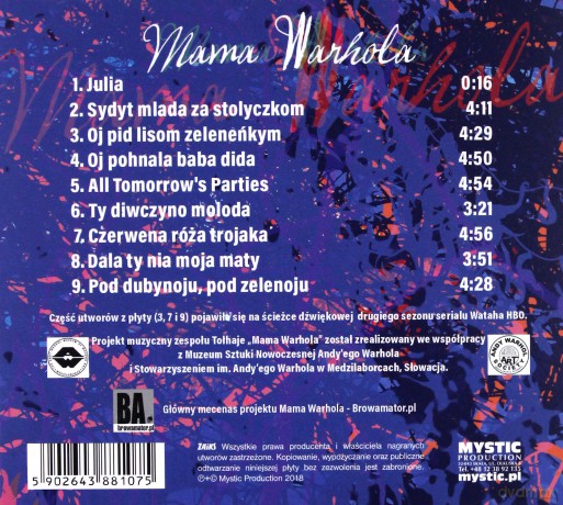 Tołhaje: Mama Warhola (digipack) [CD]