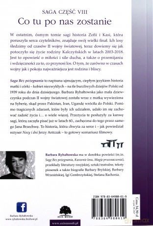 Co tu po nas zostanie. Saga część 8 - Barbara Rybałtowska [KSIĄŻKA]