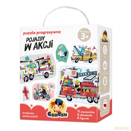 Czuczu puzzle progresywne Pojazdy w akcji [PUZZLE]