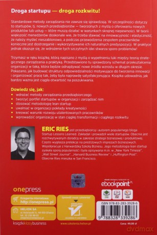 Droga startupu. Metoda sukcesu - Eric Ries [KSIĄŻKA]