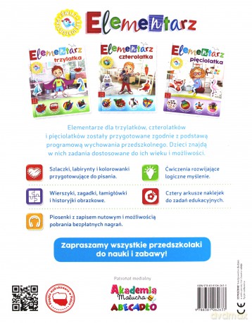Elementarz 4 latka świat przedszkolaka [KSIĄŻKA]