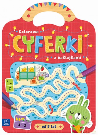 Kolorowe cyferki z naklejkami [KSIĄŻKA]