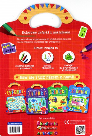 Kolorowe cyferki z naklejkami [KSIĄŻKA]