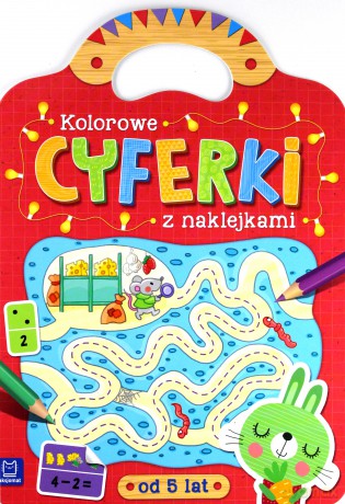 Kolorowe cyferki z naklejkami [KSIĄŻKA]