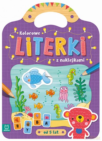 Kolorowe literki z naklejkami [KSIĄŻKA]