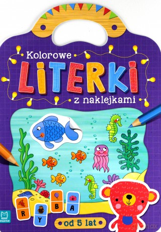 Kolorowe literki z naklejkami [KSIĄŻKA]
