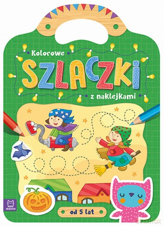 Kolorowe szlaczki z naklejkami [KSIĄŻKA]