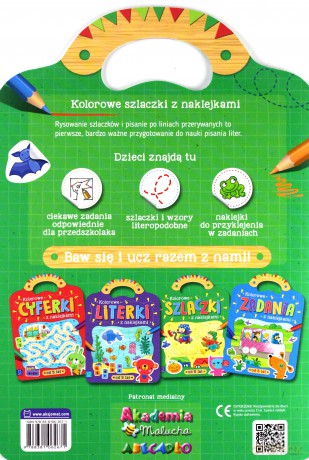 Kolorowe szlaczki z naklejkami [KSIĄŻKA]