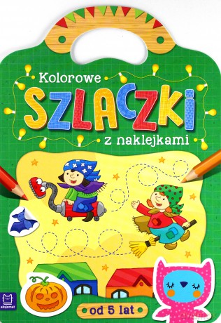 Kolorowe szlaczki z naklejkami [KSIĄŻKA]