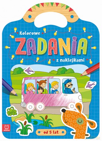 Kolorowe zadania z naklejkami [KSIĄŻKA]
