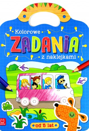 Kolorowe zadania z naklejkami [KSIĄŻKA]