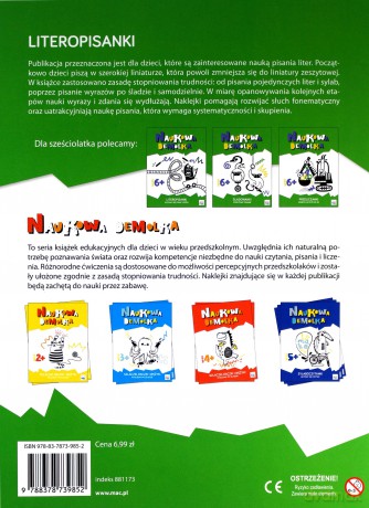 Literopisanki. Uczymy się pisać litery. Naukowa demolka - Magdalena Marczewska [KSIĄŻKA]