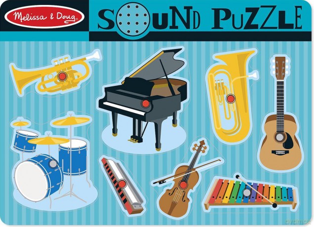 Puzzle dźwiękowe Instrumenty muzyczne [PUZZLE]