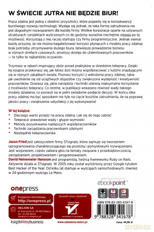 Remote. Pracuj zdalnie. Biuro jest zbędne - Jason Fried [KSIĄŻKA]