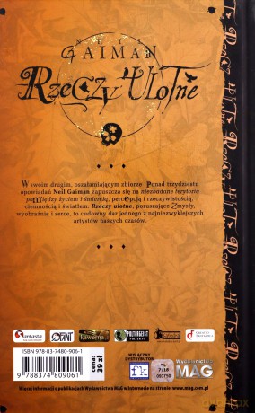 Rzeczy ulotne - Neil Gaiman [KSIĄŻKA]