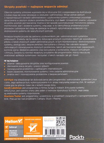 Skrypty powłoki systemu Linux. Receptury - Clif Flynt [KSIĄŻKA]