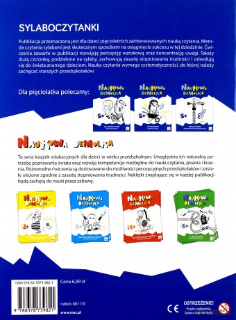 Sylaboczytanki. Uczymy się czytać. Naukowa demolka - Wiesława Żaba-Żabińska [KSIĄŻKA]