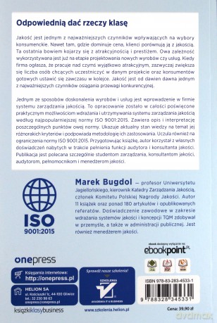 System zarządzania jakością według normy ISO 9001:2015 - Marek Bugdol [KSIĄŻKA]
