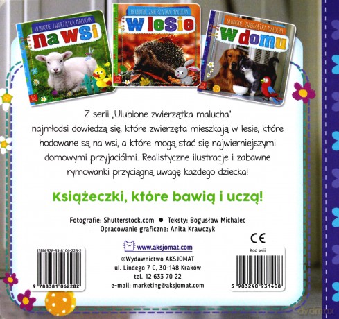 W domu. Ulubione zwierzątka malucha [KSIĄŻKA]