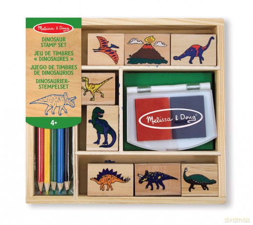 Zestaw stempli dinozaury
