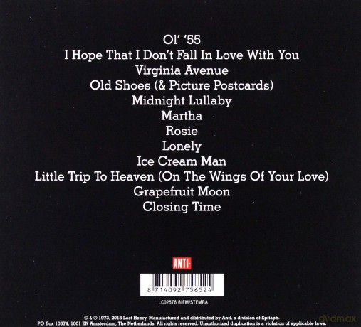 Tom Waits: Closing Time (Remastered) [CD]