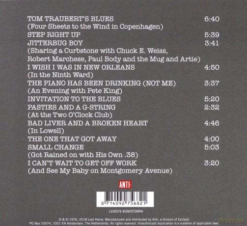 Tom Waits: Small Change (Remastered) [CD]