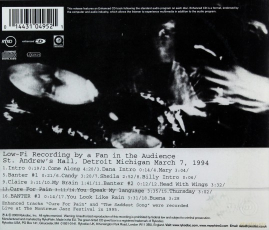 Morphine: Bootleg: Detroit [CD]