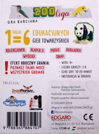 Kieszonkowiec przyrodniczy. Zoo liga [GRA]