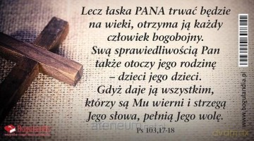 Magnes 17 na lodówkę - Lecz łaska Pana trwać