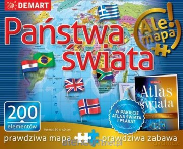 Państwa świata+atlas [PUZZLE]
