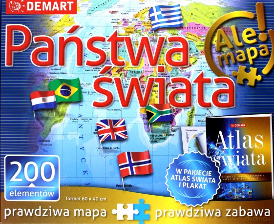 Państwa świata+atlas [PUZZLE]