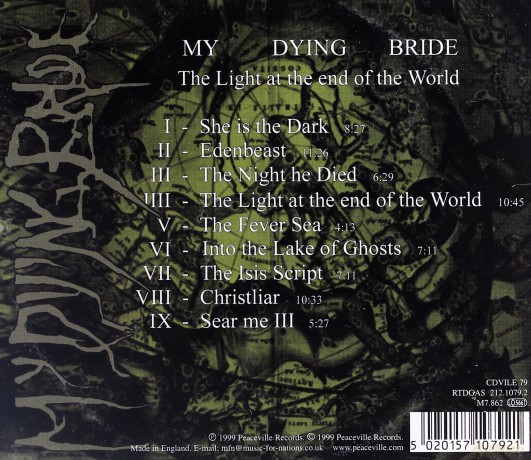 My Dying Bride: The Light At The End Of The World [CD]