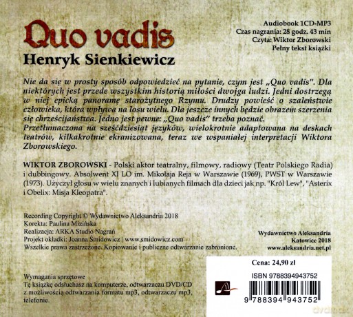Quo vadis - Henryk Sienkiewicz [AUDIOBOOK]