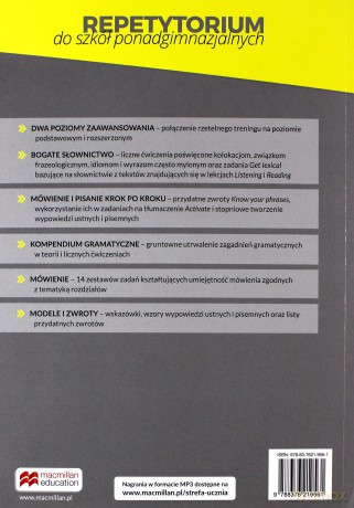 Repetytorium do szkół ponadgimnazjalnych podręcznik Zakres podstawowy i rozszerzony [KSIĄŻKA]