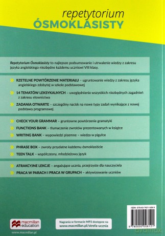 Repetytorium Ósmoklasisty do języka angielskiego podręcznik [KSIĄŻKA]