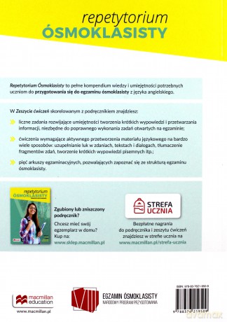 Repetytorium Ósmoklasisty język angielski ćwiczenie [KSIĄŻKA]
