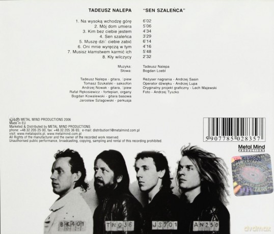 Tadeusz Nalepa: Sen Szaleńca (Reedycja) [CD]