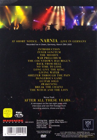 Narnia: Live In Germany [DVD]