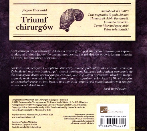 Triumf chirurgów - Jrgen Thorwald [AUDIOBOOK]